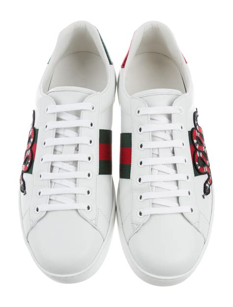 gucci ace snake on feet|gucci snake sneakers women's.